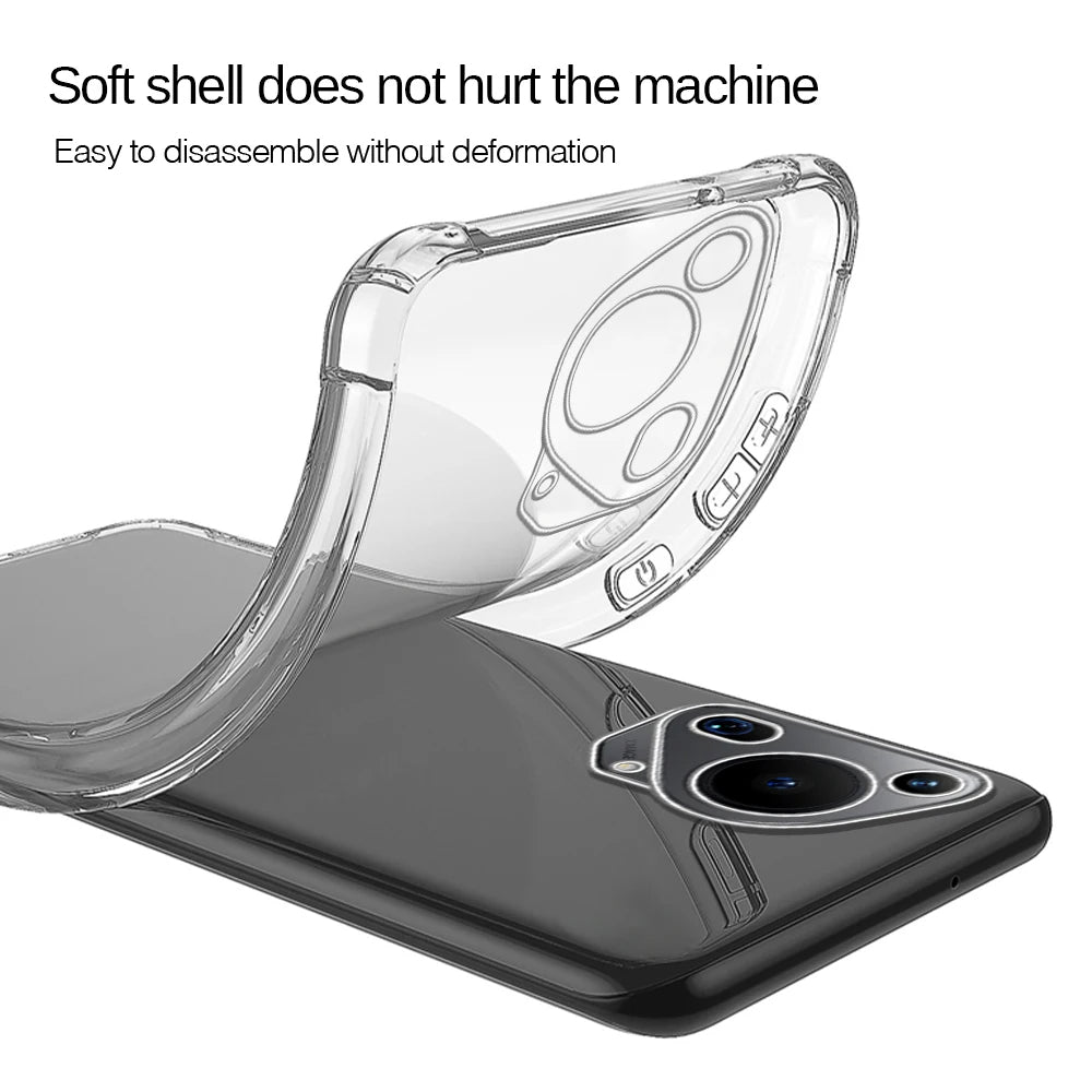 Techsuit - Shockproof Clear Silicone - Huawei Pura 70 Ultra - Clear