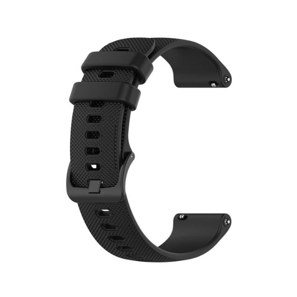 Techsuit - Watchband 20mm (W006) - Samsung Galaxy Watch 4/5/Active 2, Huawei Watch GT 3 (42mm)/GT 3 Pro (43mm) - Black