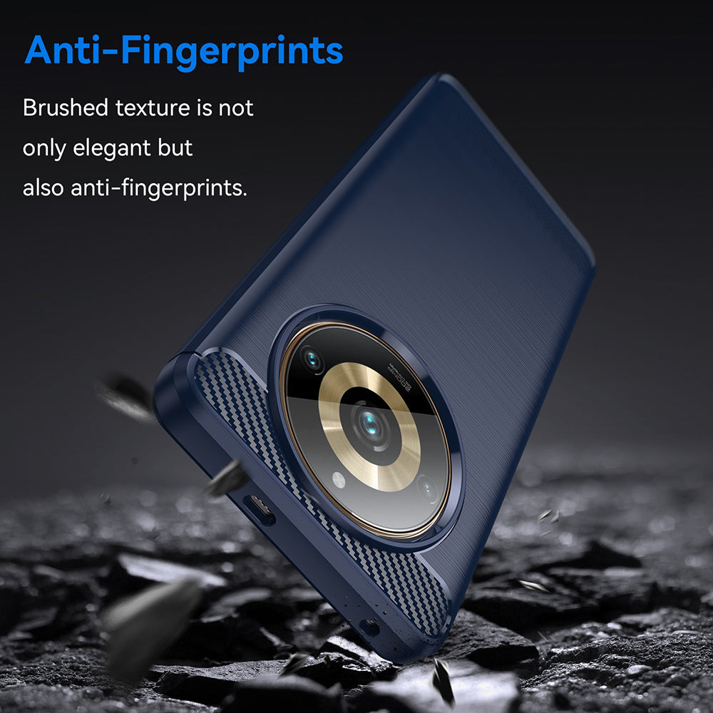 Techsuit - Carbon Silicone - Realme 11 Pro / 11 Pro+ - Blue