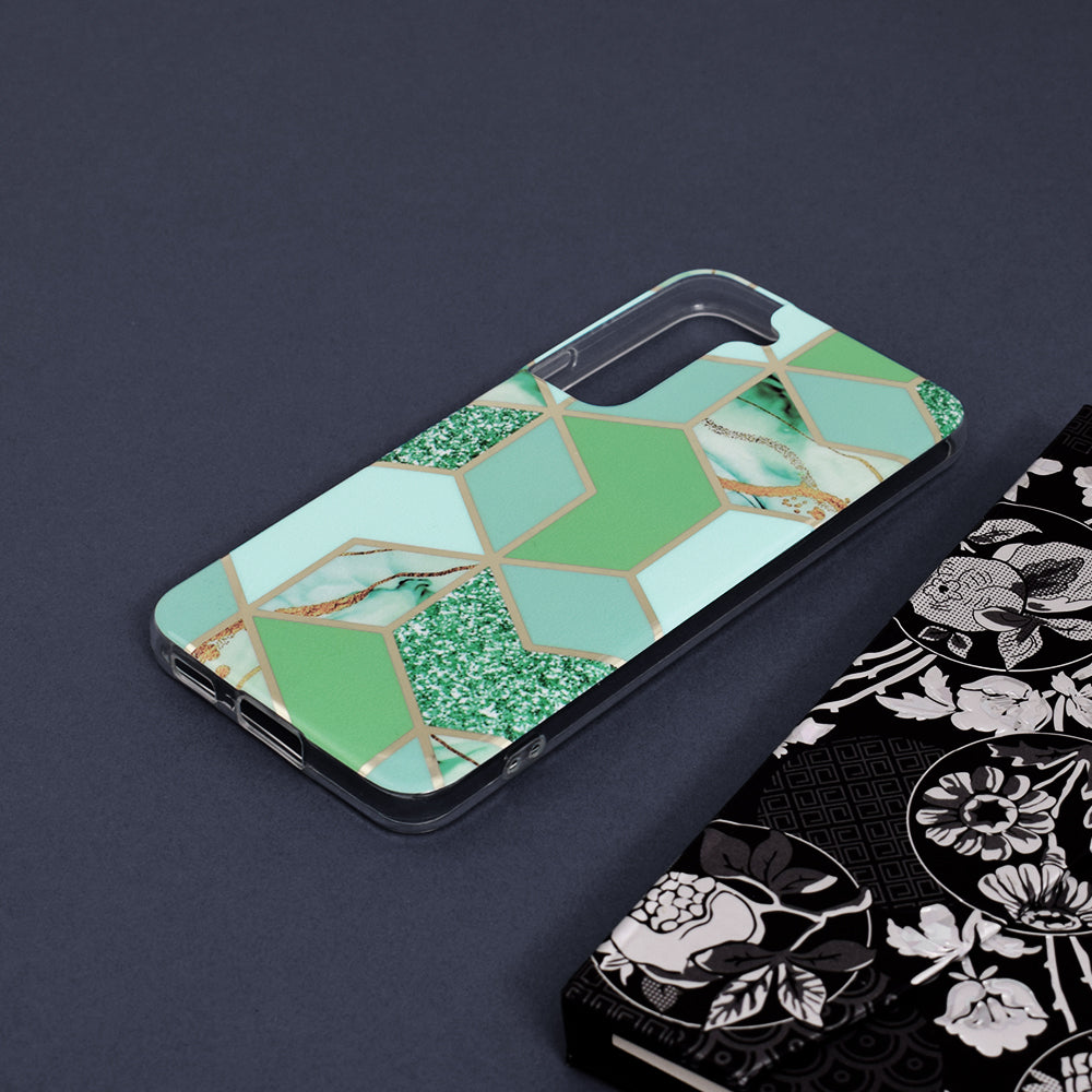 Techsuit - Marble Series - Galaxy S22 - Green Hex