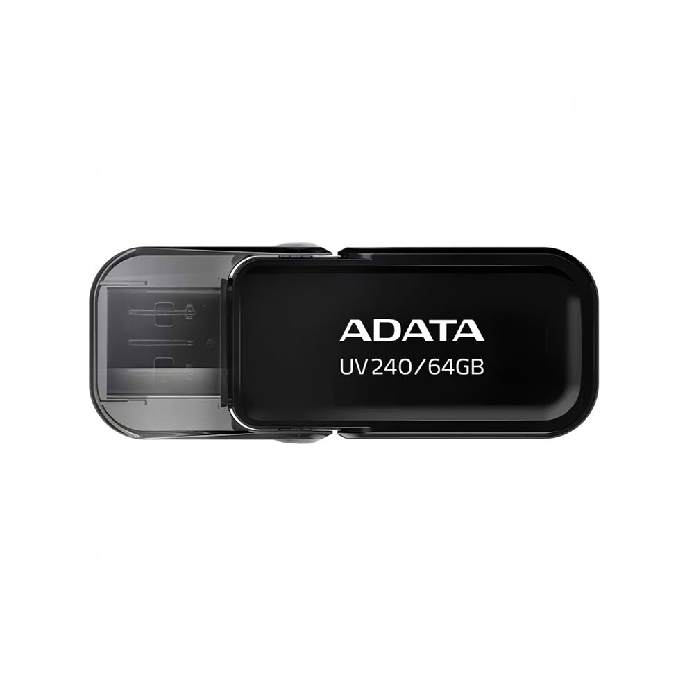 Adata - Memory Stick UV240 (AUV240-64G-RBK) - USB 2.0 FlashDrive, 64GB - Black