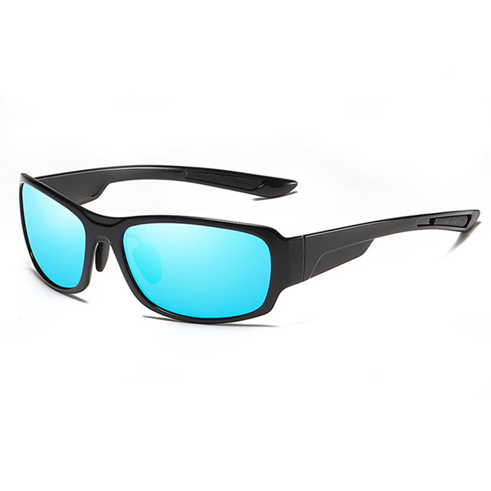 Techsuit - Μόδα > Αξεσουάρ > Γυαλιά Ηλίου Polarised TR90 (MM108) - UV Protection - Bright Black / Ice Blue