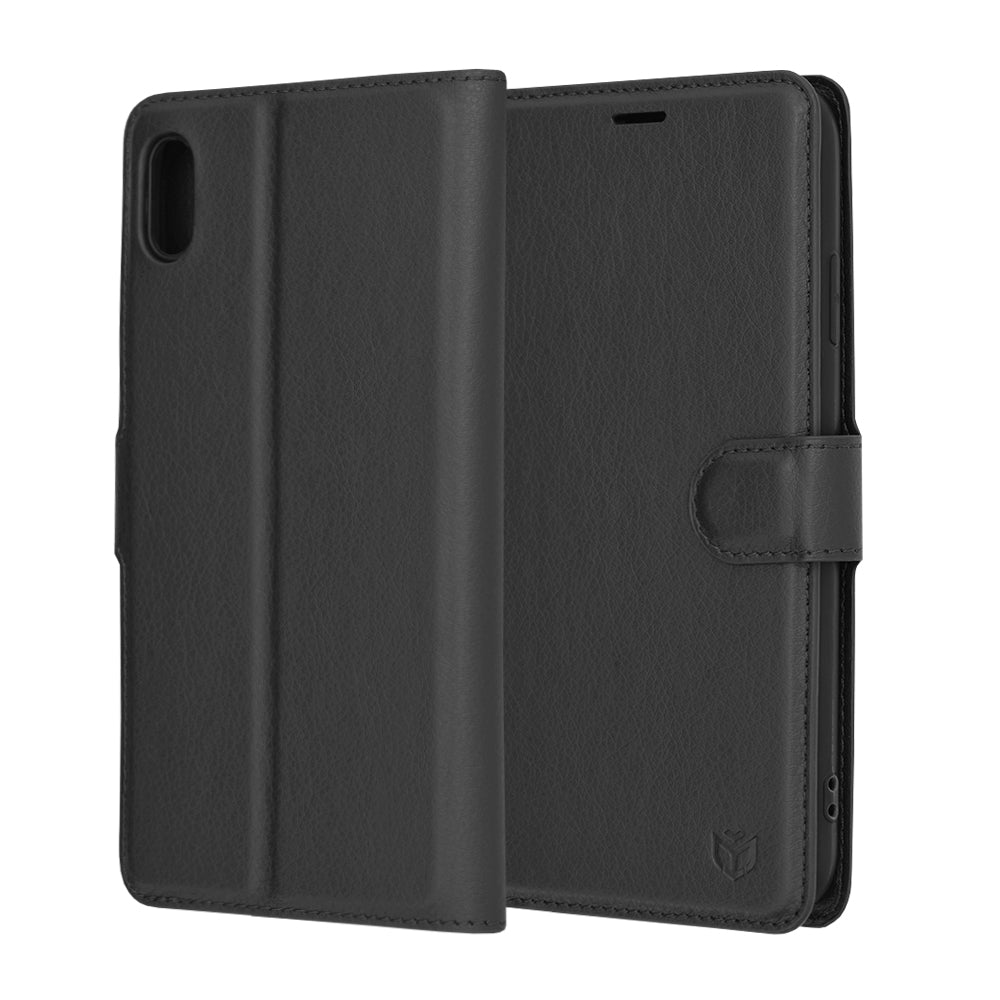 Techsuit - Leather Folio - iPhone XS Max - Black