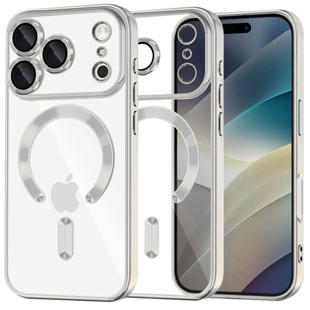 Θήκη Διάφανη MagSafe Gloss Ασημί - iPhone 17 Pro Max