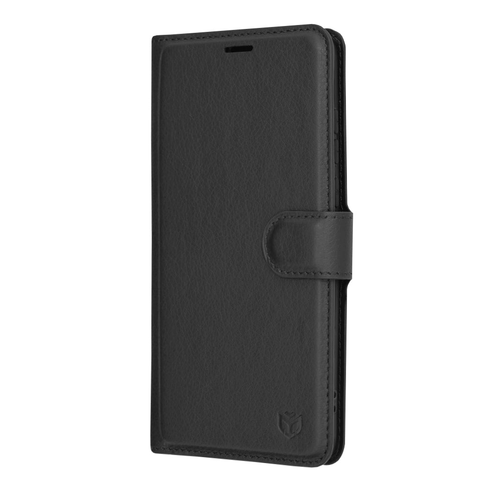 Techsuit - Leather Folio - Motorola Edge 30 Neo - Black
