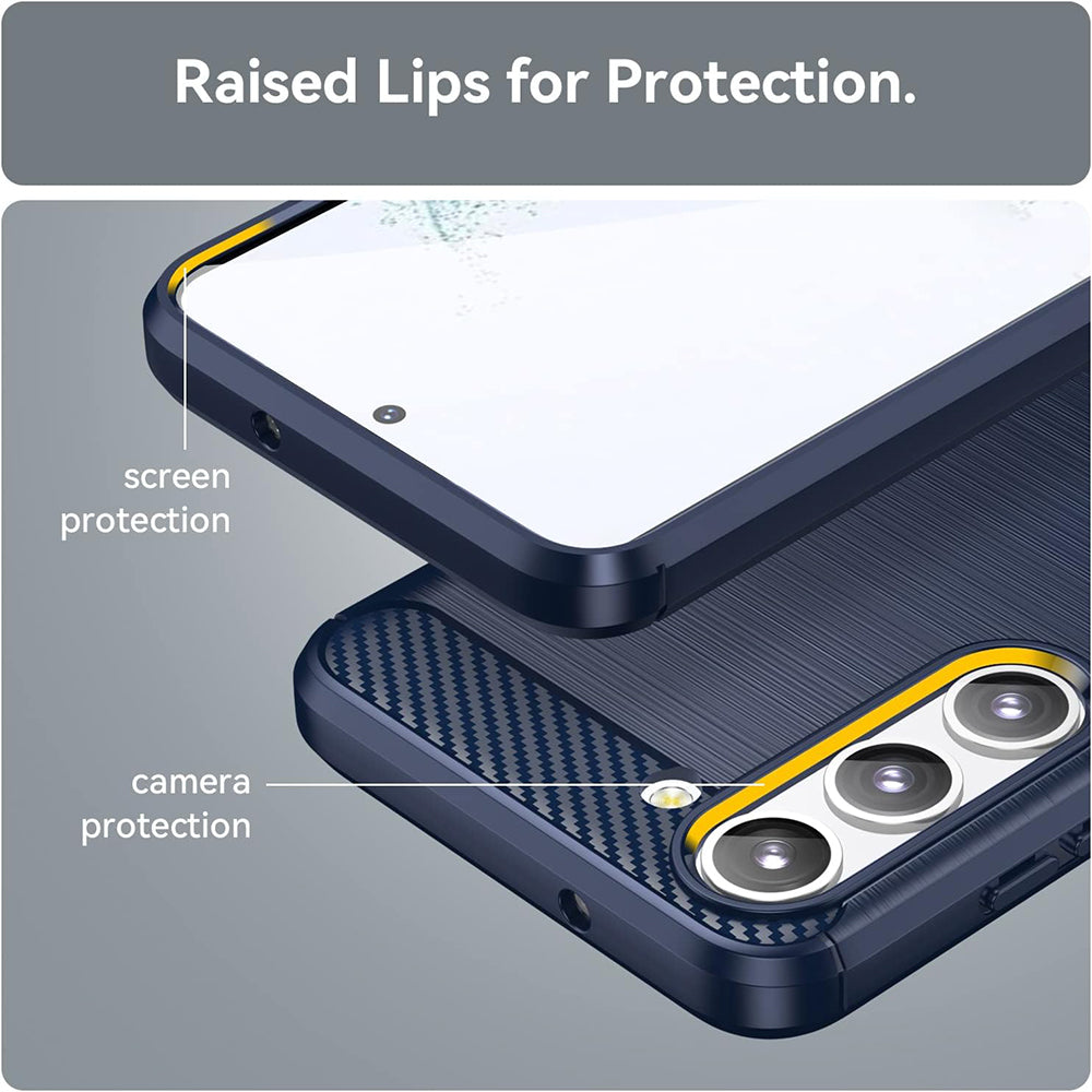 Techsuit - Carbon Silicone - Galaxy S23 Plus - Blue