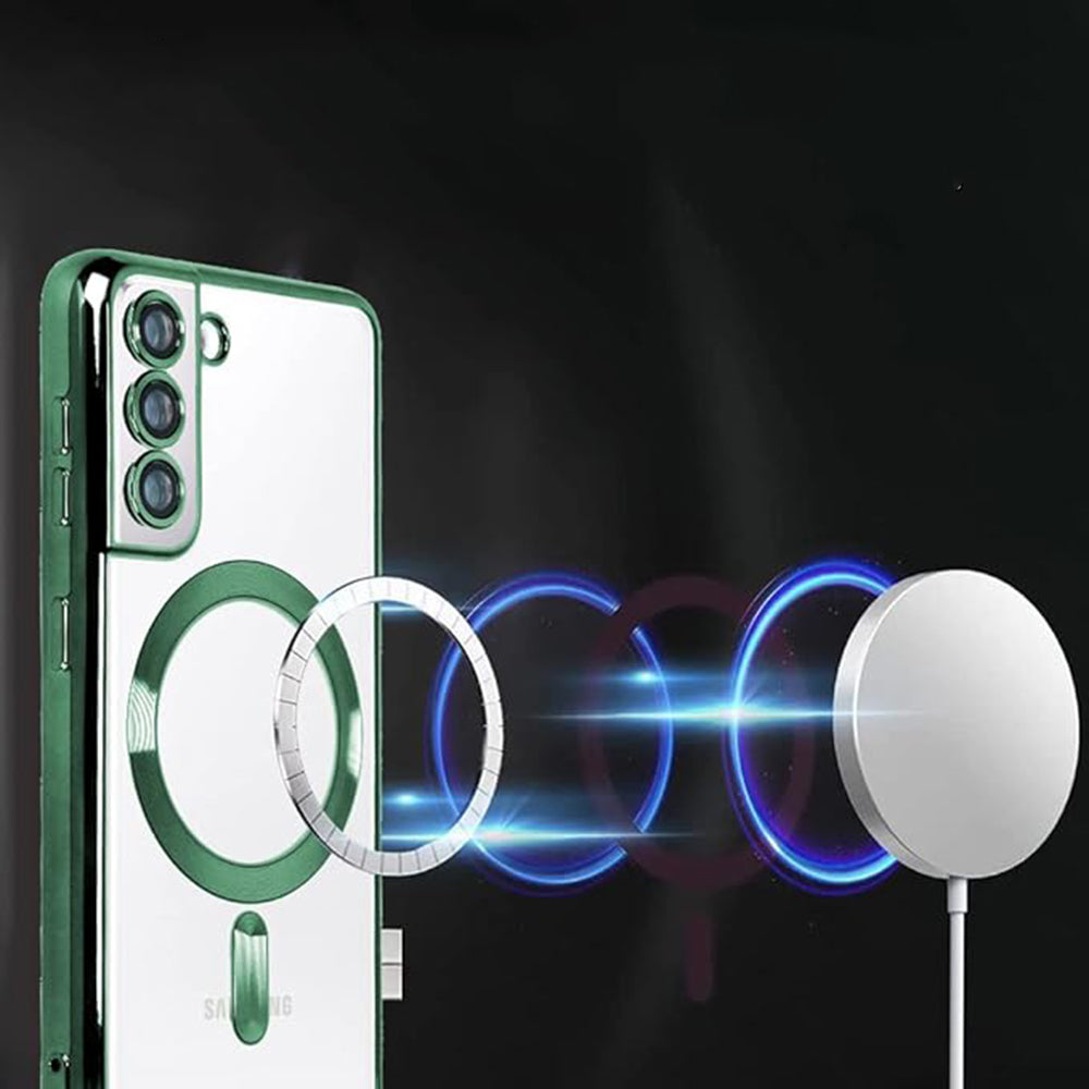 Techsuit - Luxury Crystal MagSafe - Galaxy S22 5G - Silver