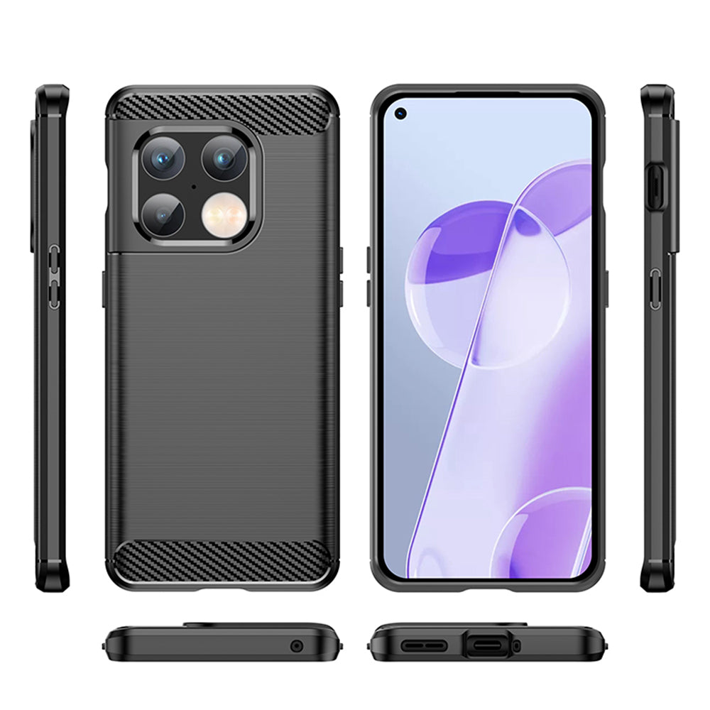 Techsuit - Carbon Silicone - OnePlus 10 Pro 5G - Black