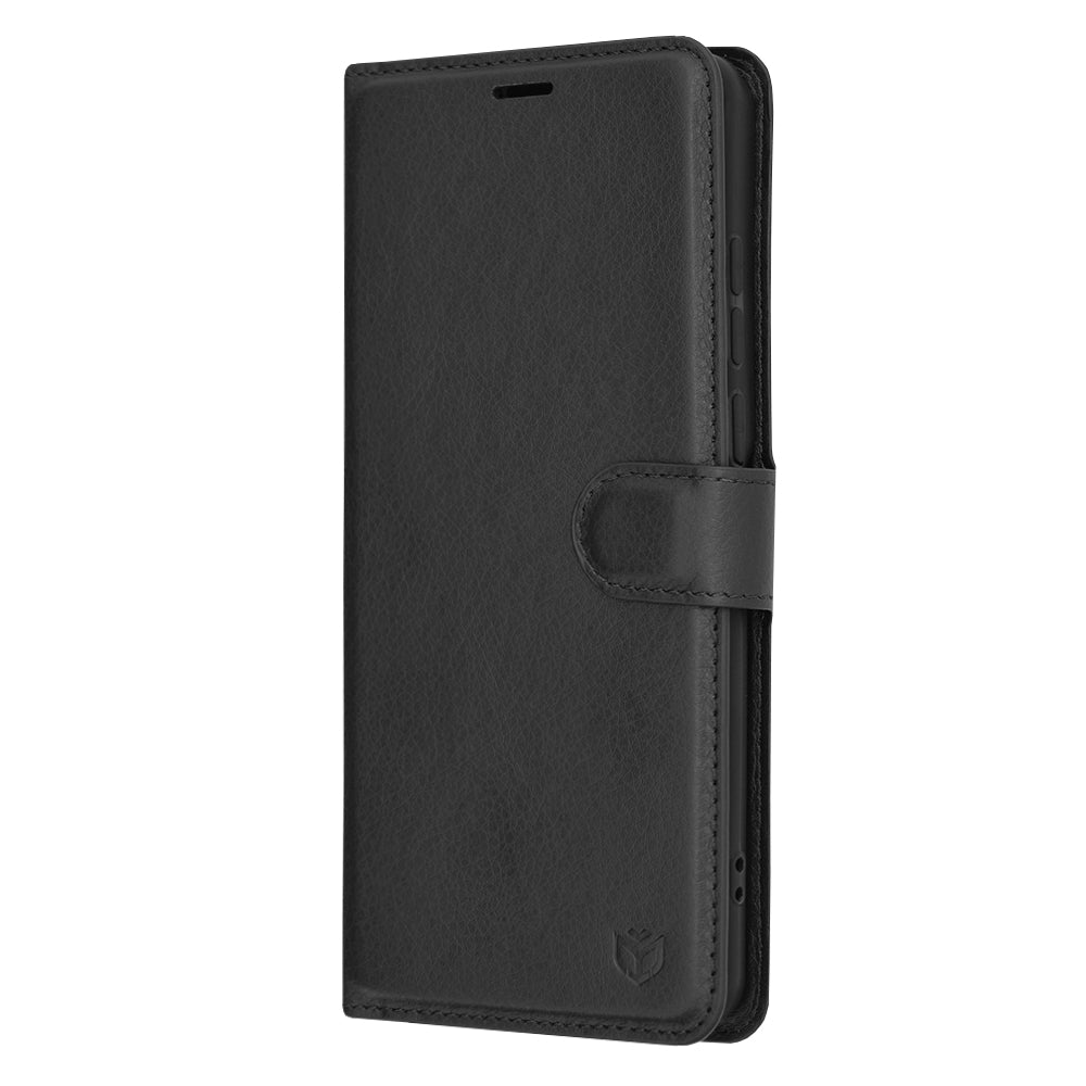 Techsuit - Leather Folio - OnePlus 12 - Black