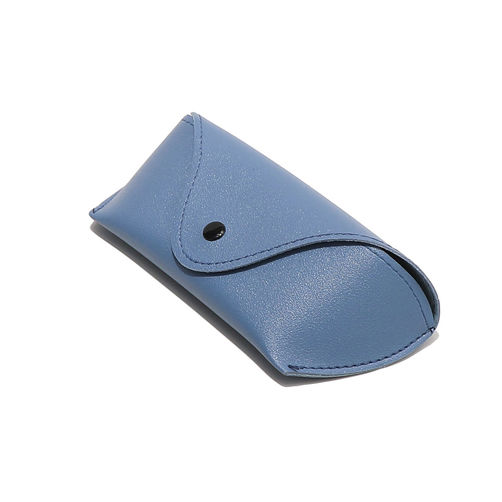 Techsuit - Glasses Case (ETPU4) - Eco Leather, 167 x 70 x 40mm - Blue