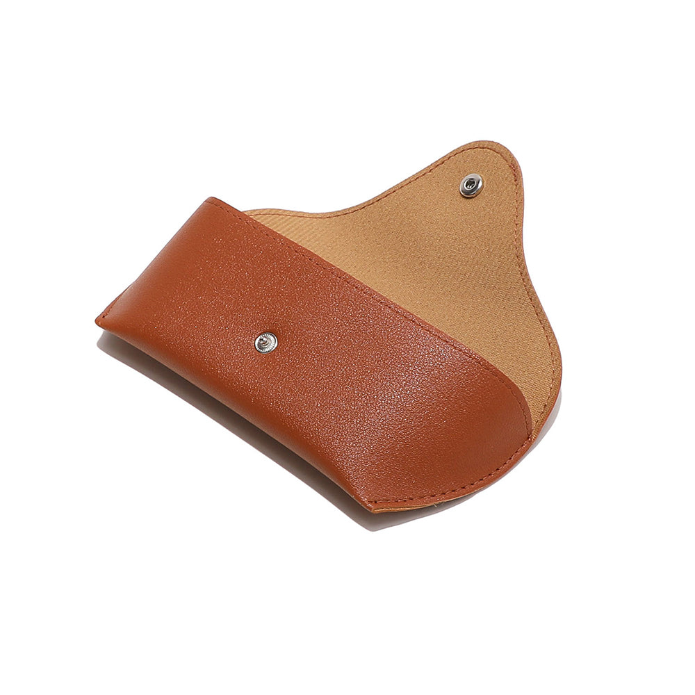 Techsuit - Glasses Case (ETPU2) - Eco Leather, 167 x 70 x 40mm - Brown