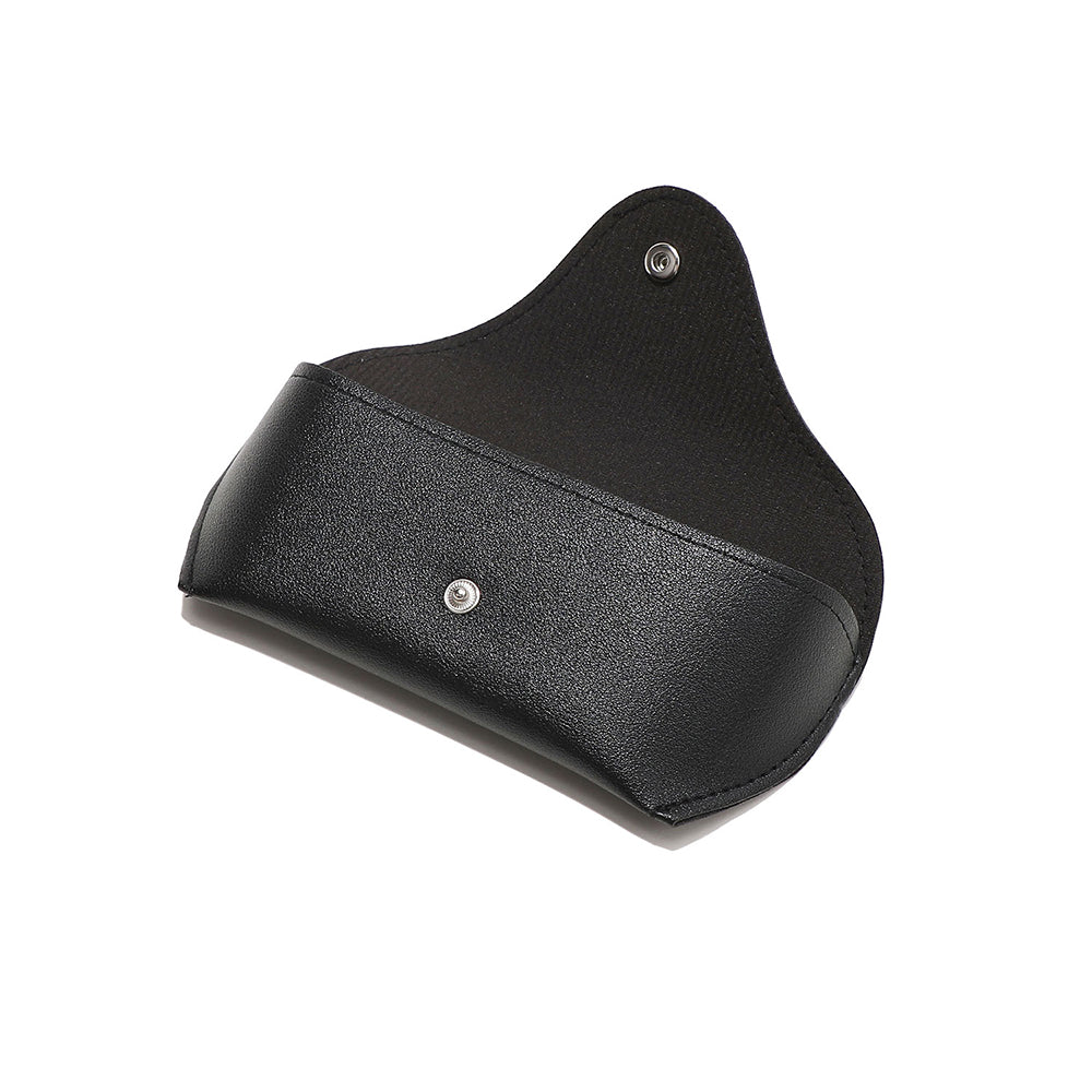 Techsuit - Glasses Case (ETPU1) - Eco Leather, 167 x 70 x 40mm - Black