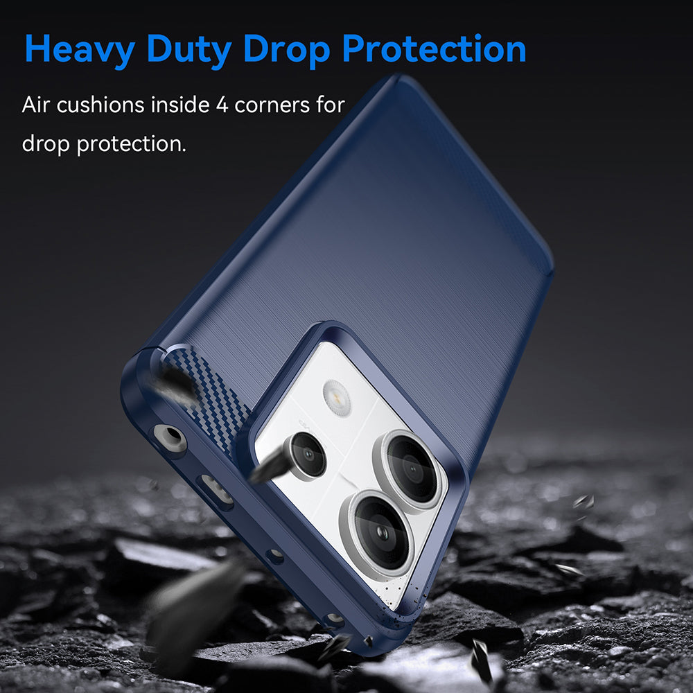 Techsuit - Carbon Silicone - Xiaomi Redmi Note 13 5G - Blue