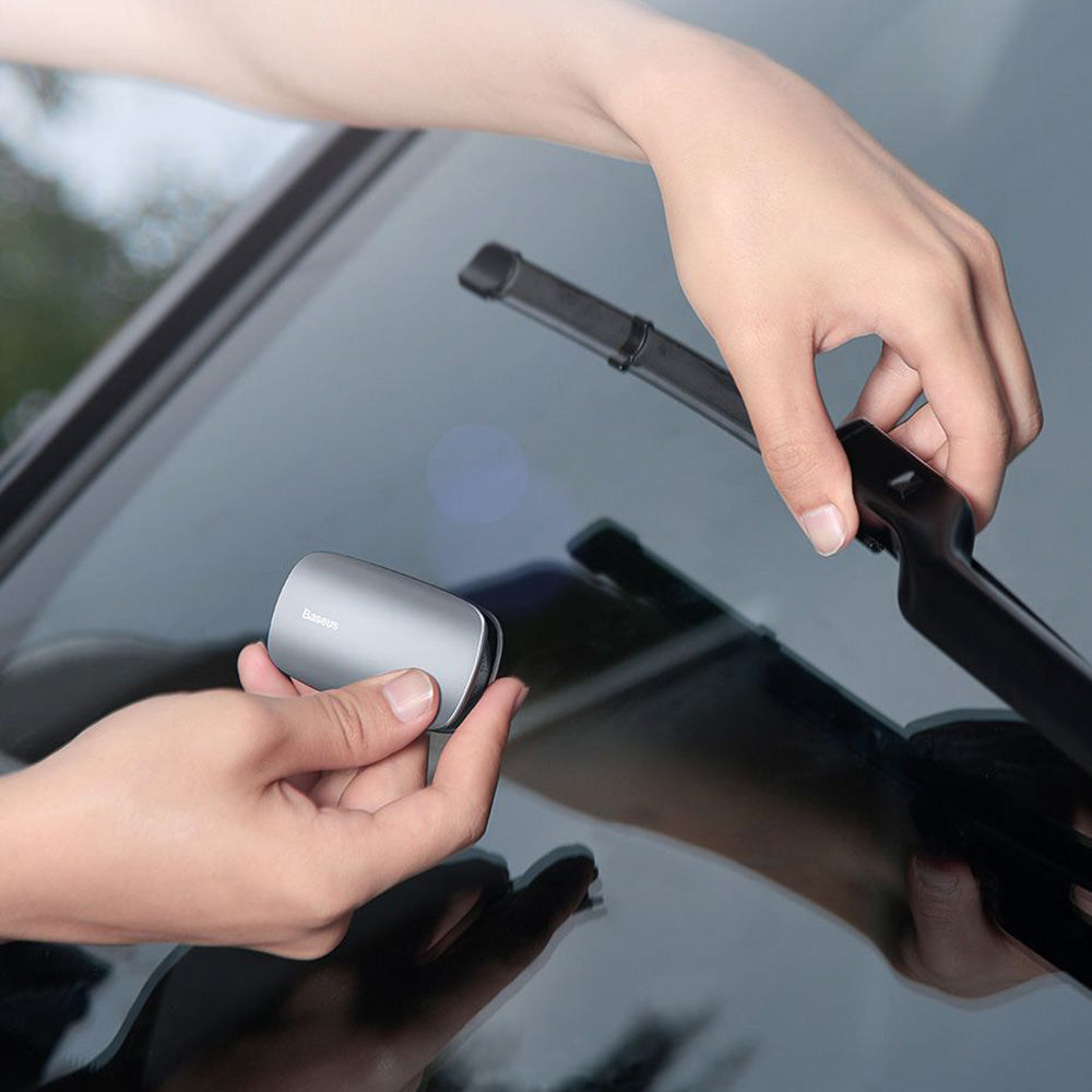 Baseus - Car Wiper Regenerator (CRXFQ-0S) - One-touch Repair, with Portable Lanyard, Fine Sanding Strip, Metal - Silver