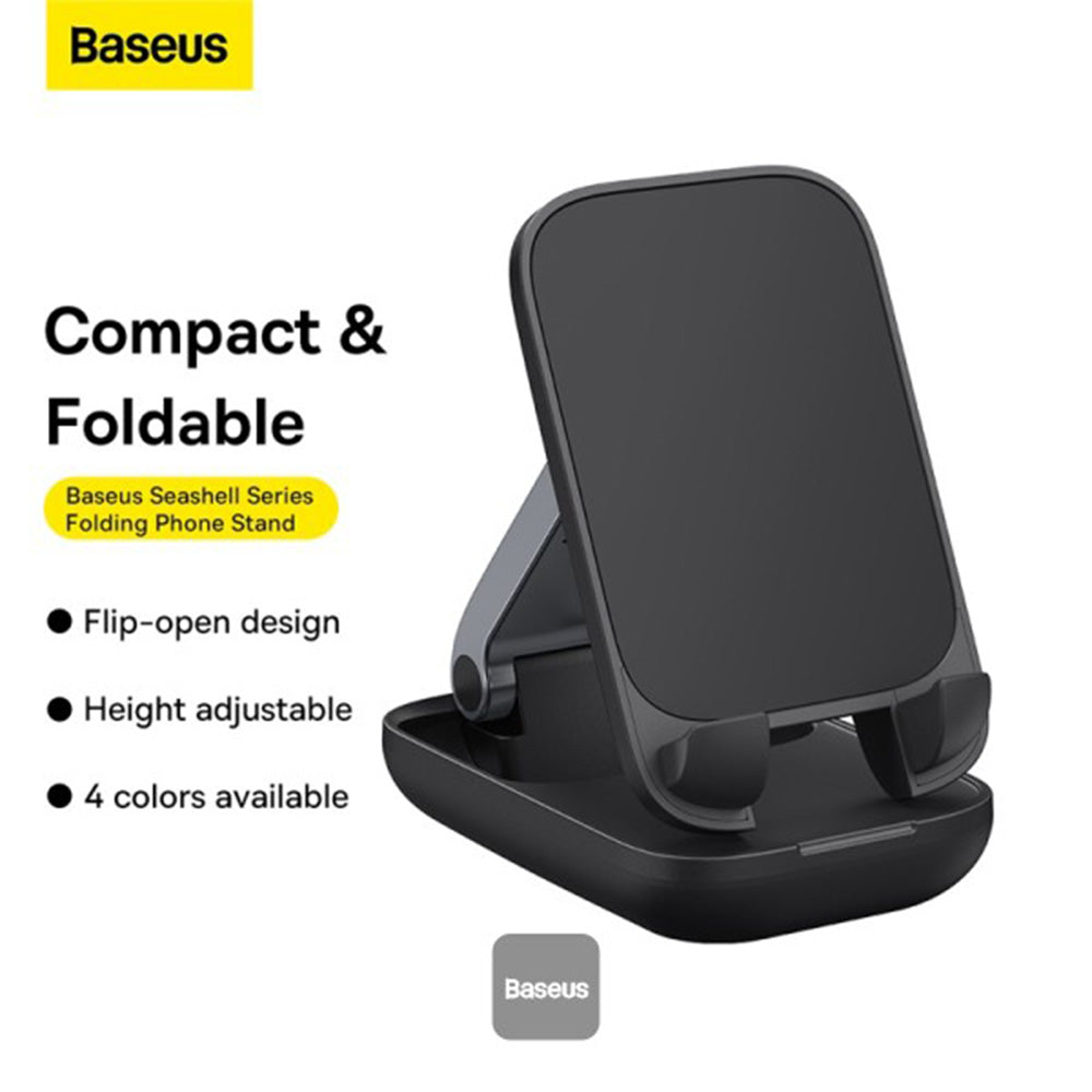 Baseus - Desk Holder Seashell Series (B10551500111-00) - Foldable, Height Adjustable - Cluster Black