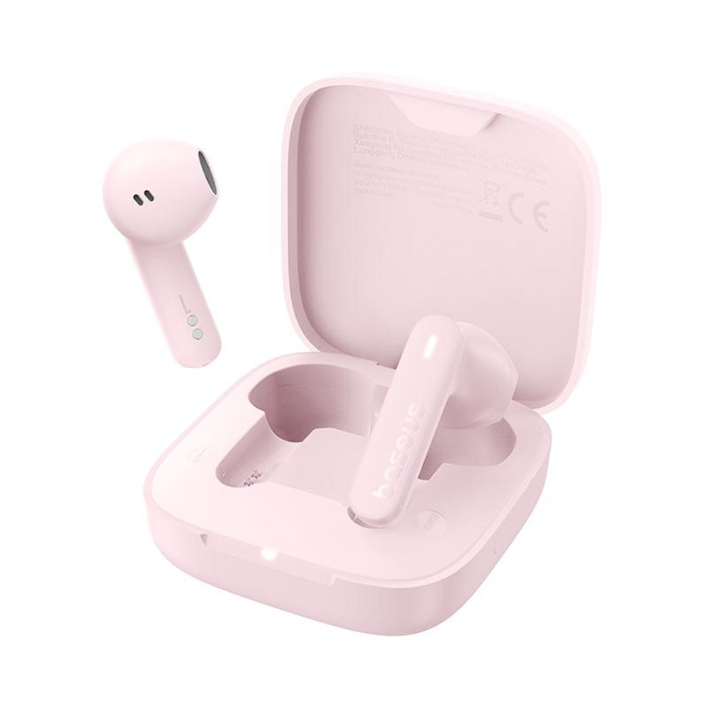 Baseus - Wireless Earbuds Bowie E16 (A00061900413-01) - Bluetooth 5.3, True Wireless, Touch Control, Waterproof - Pink