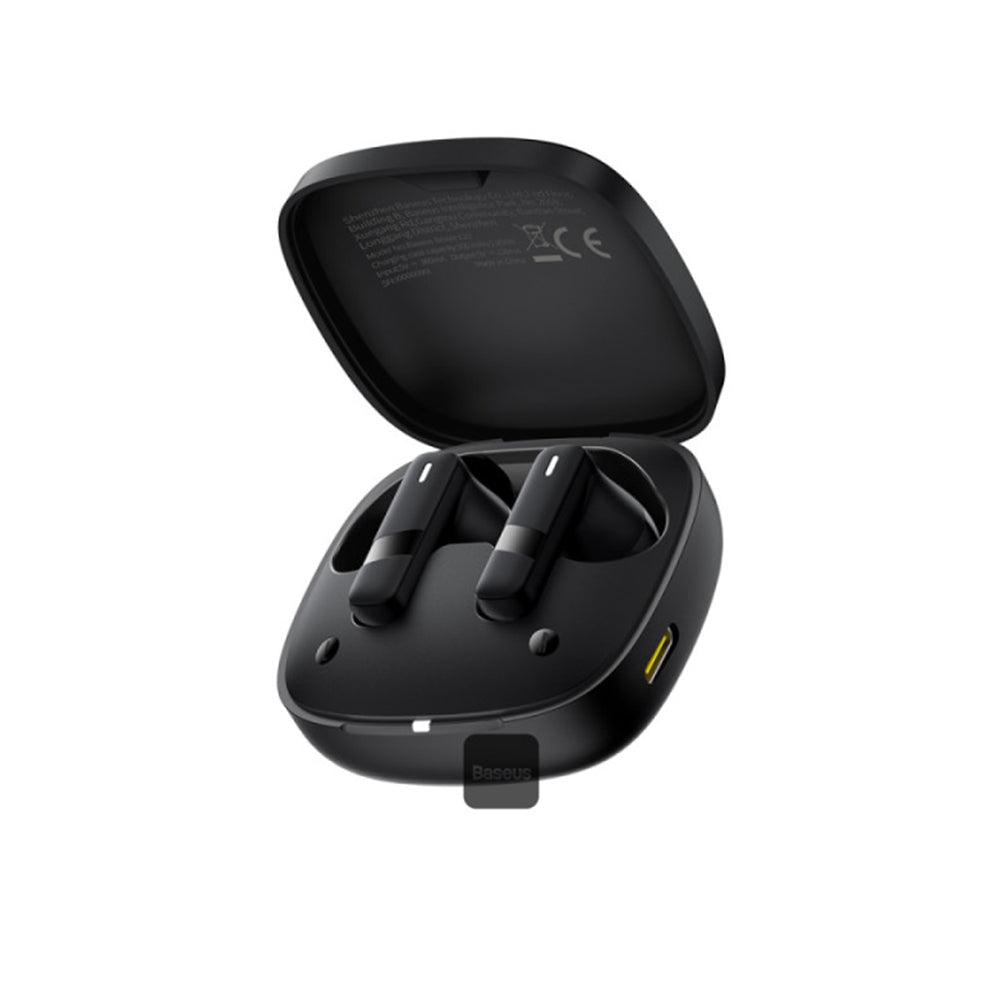 Baseus - Wireless Earbuds Bowie E20 (A00069700113-00) - Bluetooth 5.3, True Wireless, 2 ENC Mics, Powerful Bass, IPX5 - Black