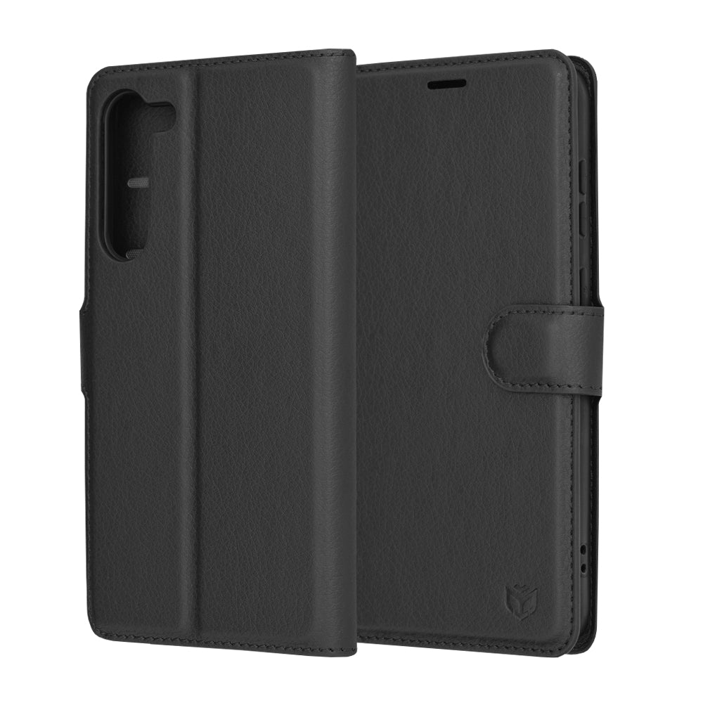 Techsuit - Leather Folio - Galaxy S23 Plus - Black