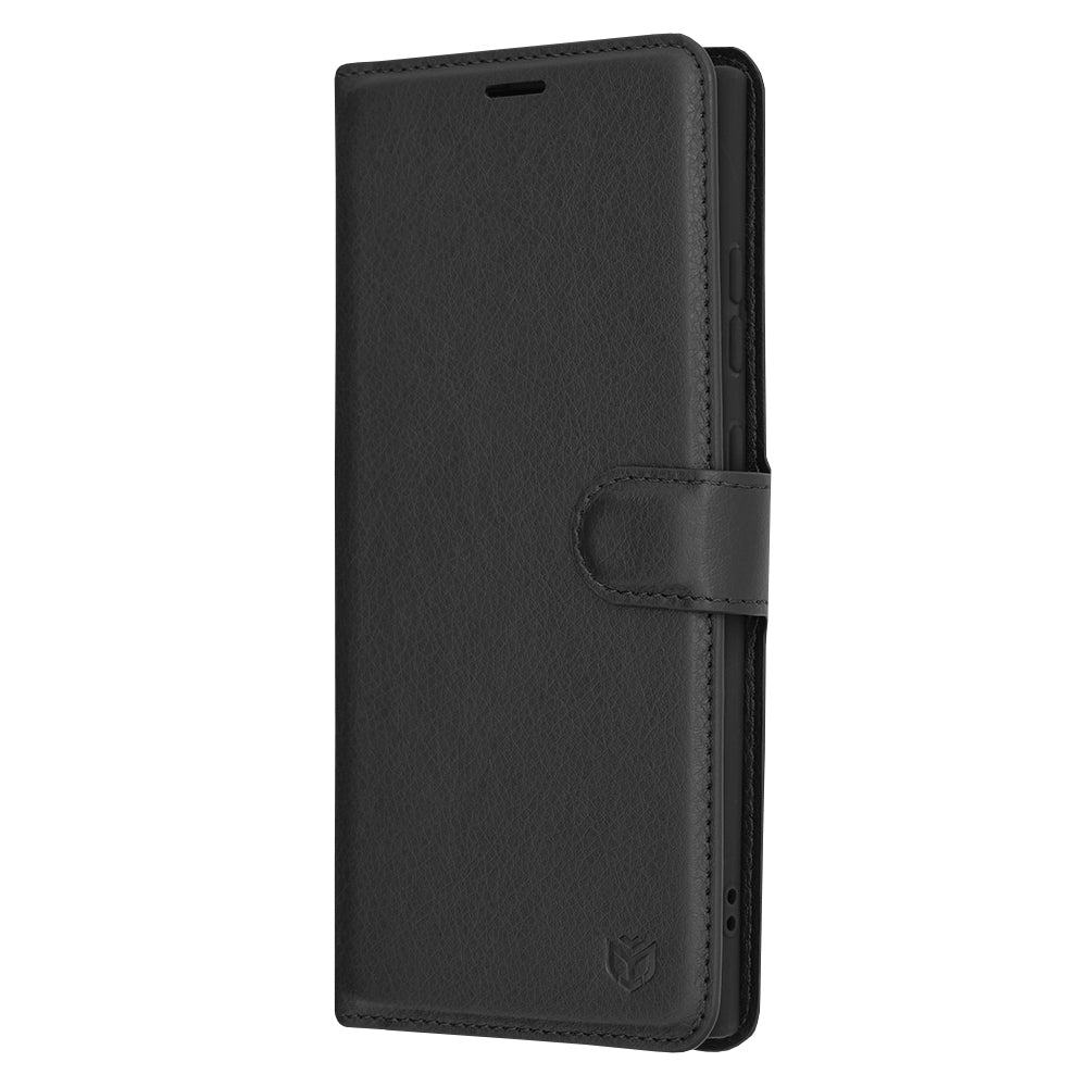 Techsuit - Leather Folio - Galaxy S24 Ultra - Black
