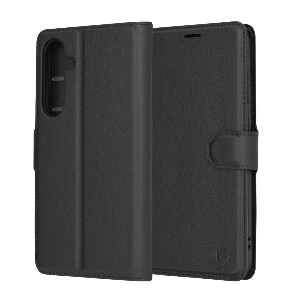 Techsuit - Leather Folio - Galaxy S24 Plus - Black