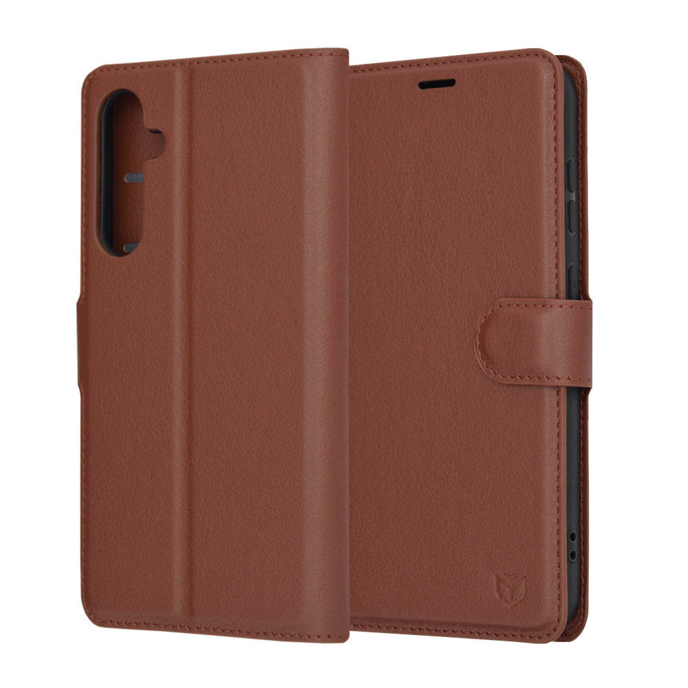 Techsuit - Leather Folio - Galaxy S23 FE - Brown