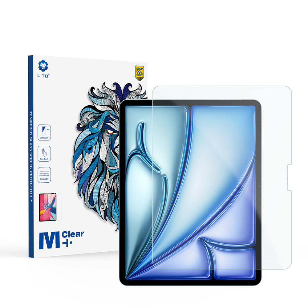 Lito - 2.5D Classic Glass Matte - iPad Air 13 (2024) / Air 13 (2025) - Clear