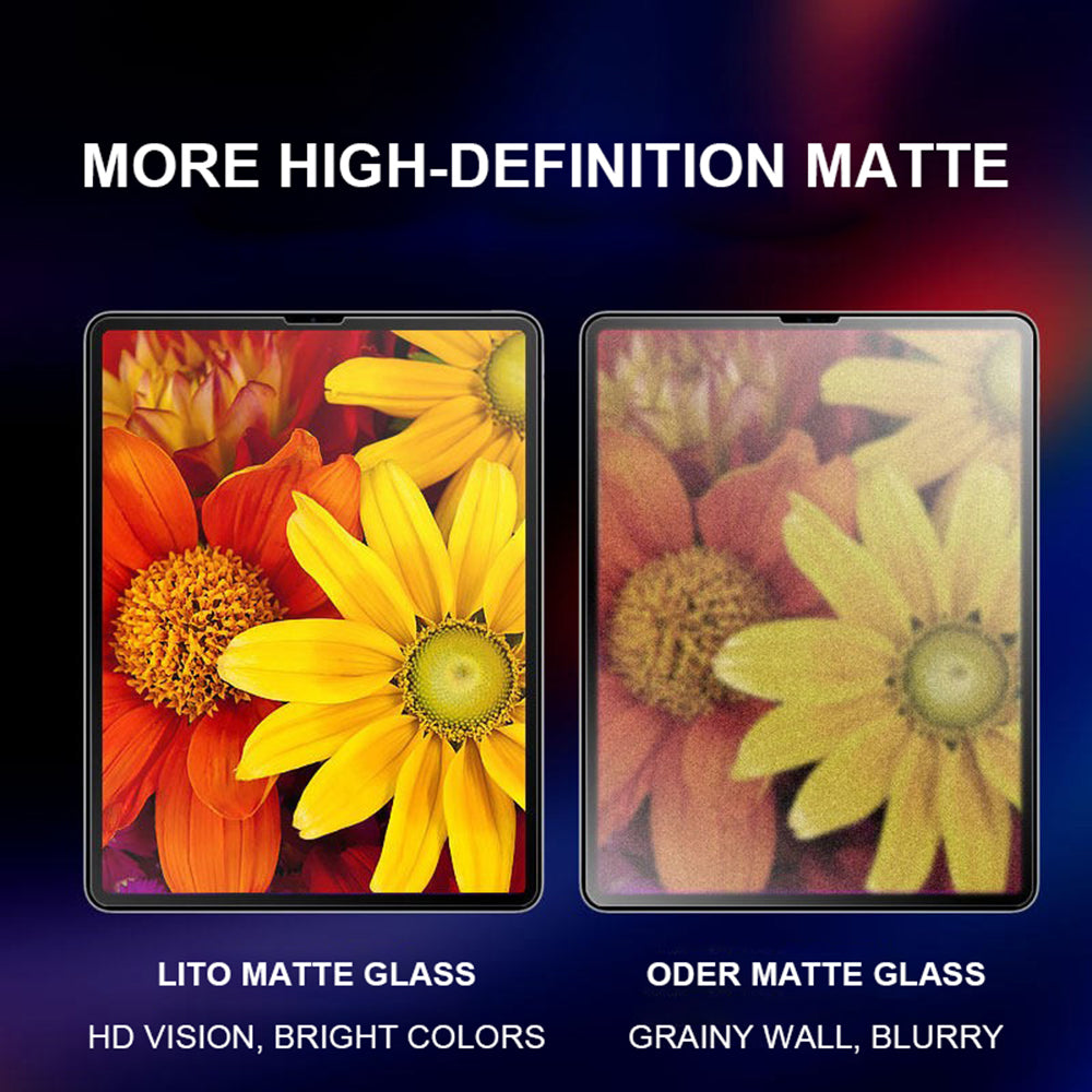 Lito - 2.5D Classic Glass Matte - iPad Pro 13 (2024) / iPad Pro 13 (2025) - Clear