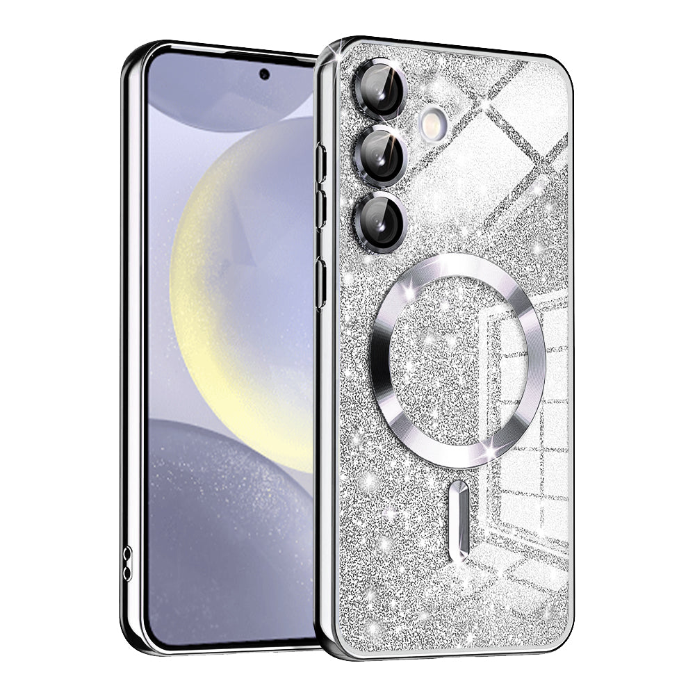 Techsuit - Luxury Glitter MagSafe - Samsung Galaxy S24 - Silver