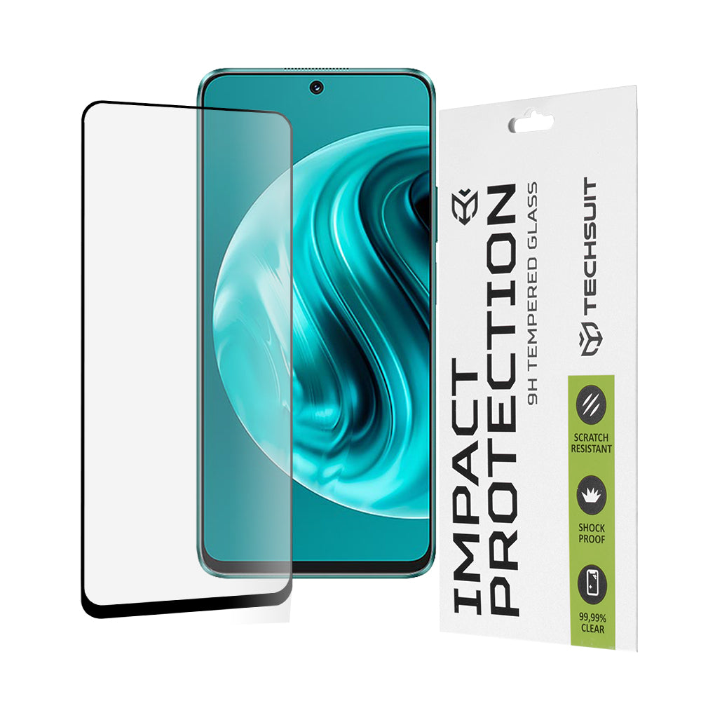 Techsuit - 111D Full Cover / Full Glue Glass - Huawei nova 12i / 13i - Black