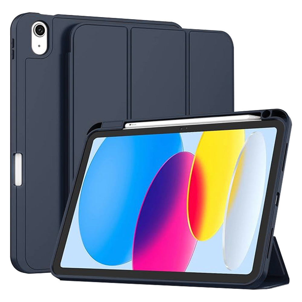 Techsuit - Flex Trifold (with Pencil Holder) - iPad 10 (2022) 10.9 / 11 (2025) - Dark Blue