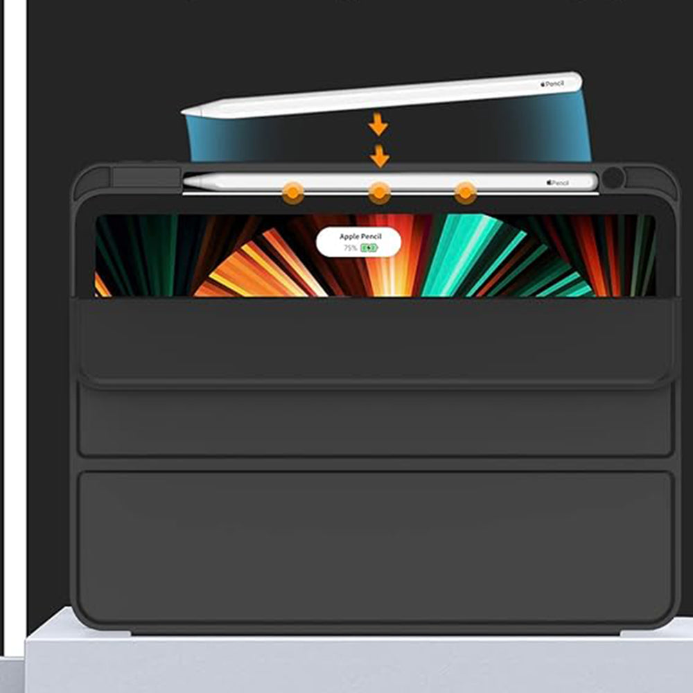 Techsuit - Flex Trifold (with Pencil Holder) - Xiaomi Pad 6 / Pad 6 Pro - Black