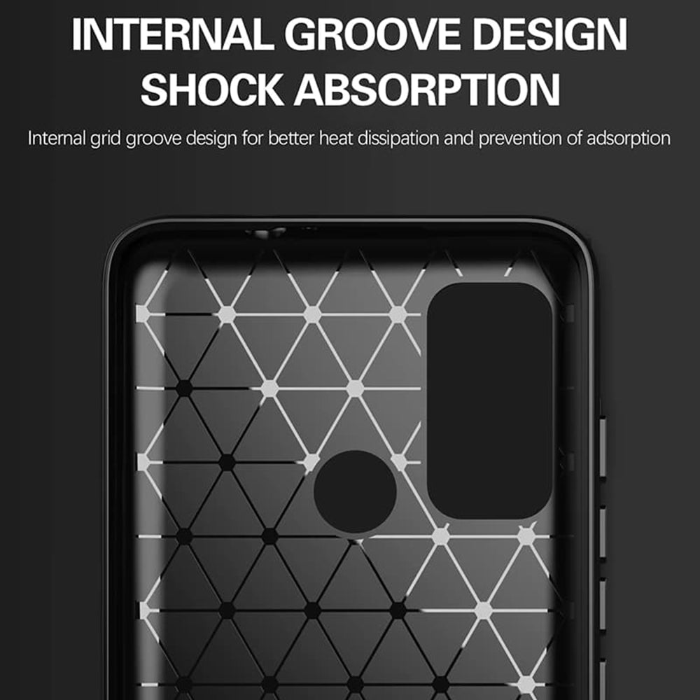 Techsuit - Carbon Silicone - Motorola Moto G60 - Black