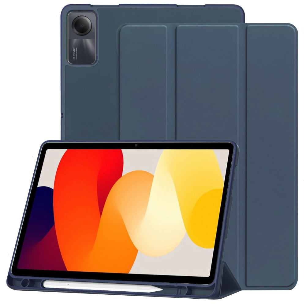 Techsuit - Flex Trifold (with Pencil Holder) - Xiaomi Redmi Pad SE 11" - Dark Blue