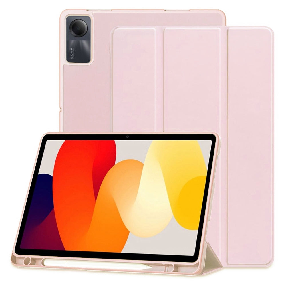 Techsuit - Flex Trifold (with Pencil Holder) - Xiaomi Redmi Pad SE 11" - Pink