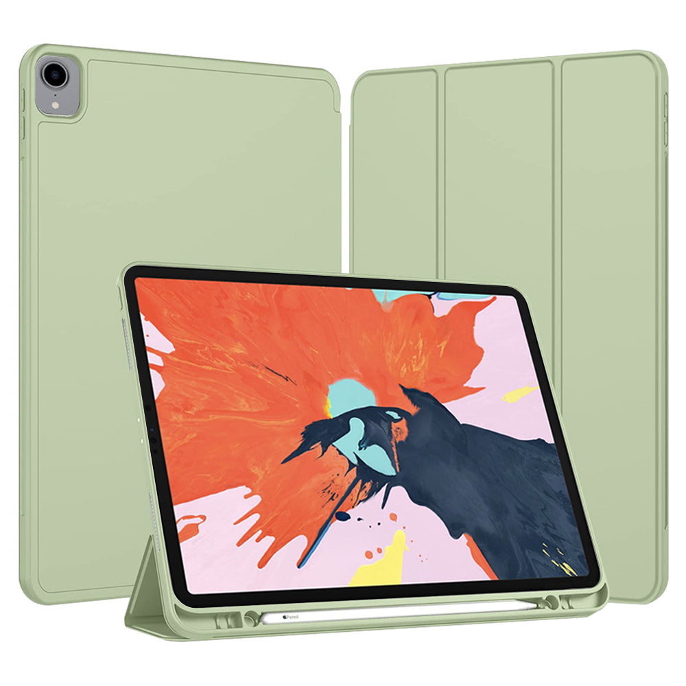 Techsuit - Flex Trifold (with Pencil Holder) - iPad Pro 12.9 (2018/2020/2021/2022) - Matcha Green