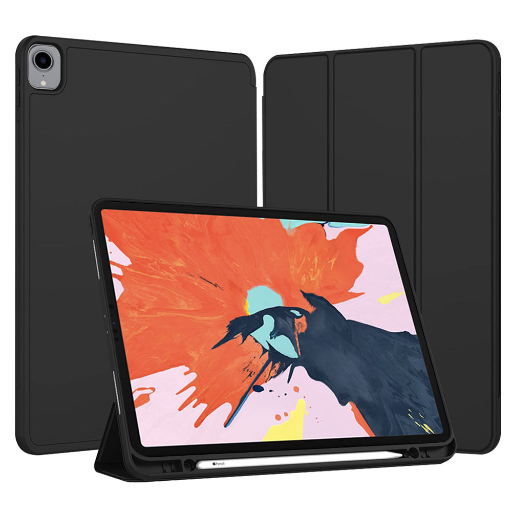 Techsuit - Flex Trifold (with Pencil Holder) - iPad Pro 12.9 (2018/2020/2021/2022) - Black