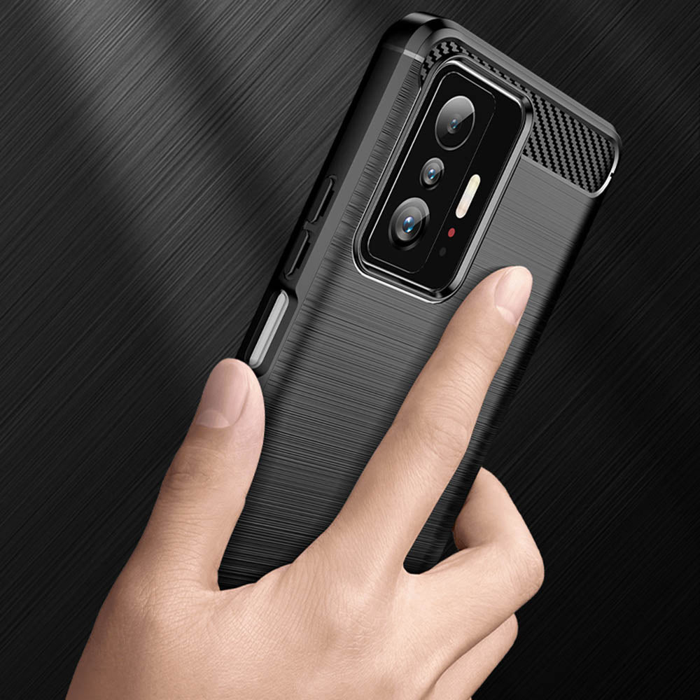 Techsuit - Carbon Silicone - Xiaomi 11T / 11T Pro - Black
