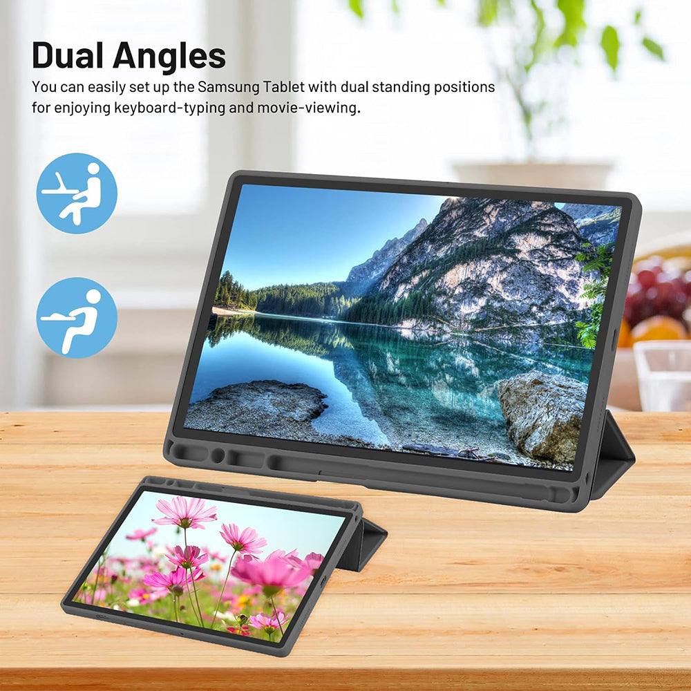 Techsuit - Flex Trifold (with Pencil Holder) - Galaxy Tab A8 10.5 (2021) - Sky Blue