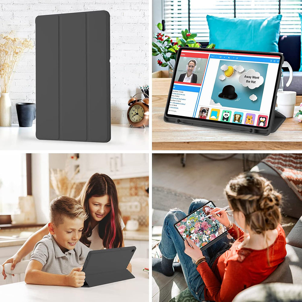 Techsuit - Flex Trifold (with Pencil Holder) - Galaxy Tab A7 10.4 2020 T500/T505 - Black