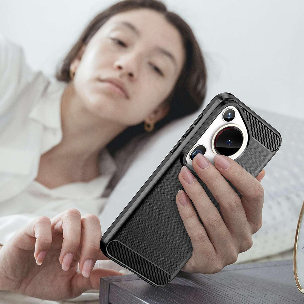 Techsuit - Carbon Silicone - Huawei Pura 70 Ultra - Black