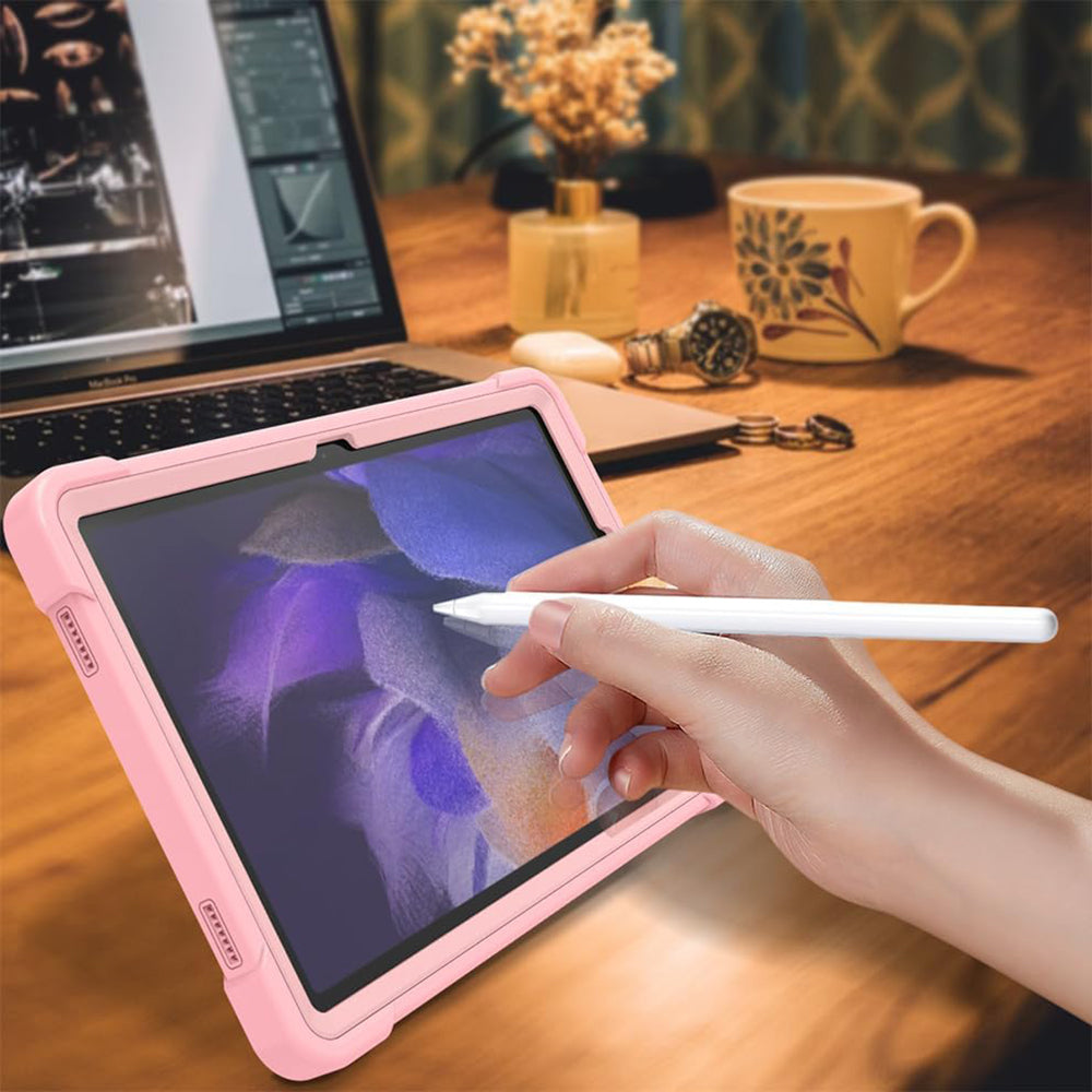 Techsuit - Rugged TabShell + Screen Protector - Galaxy Tab A9 Plus - Rose Gold