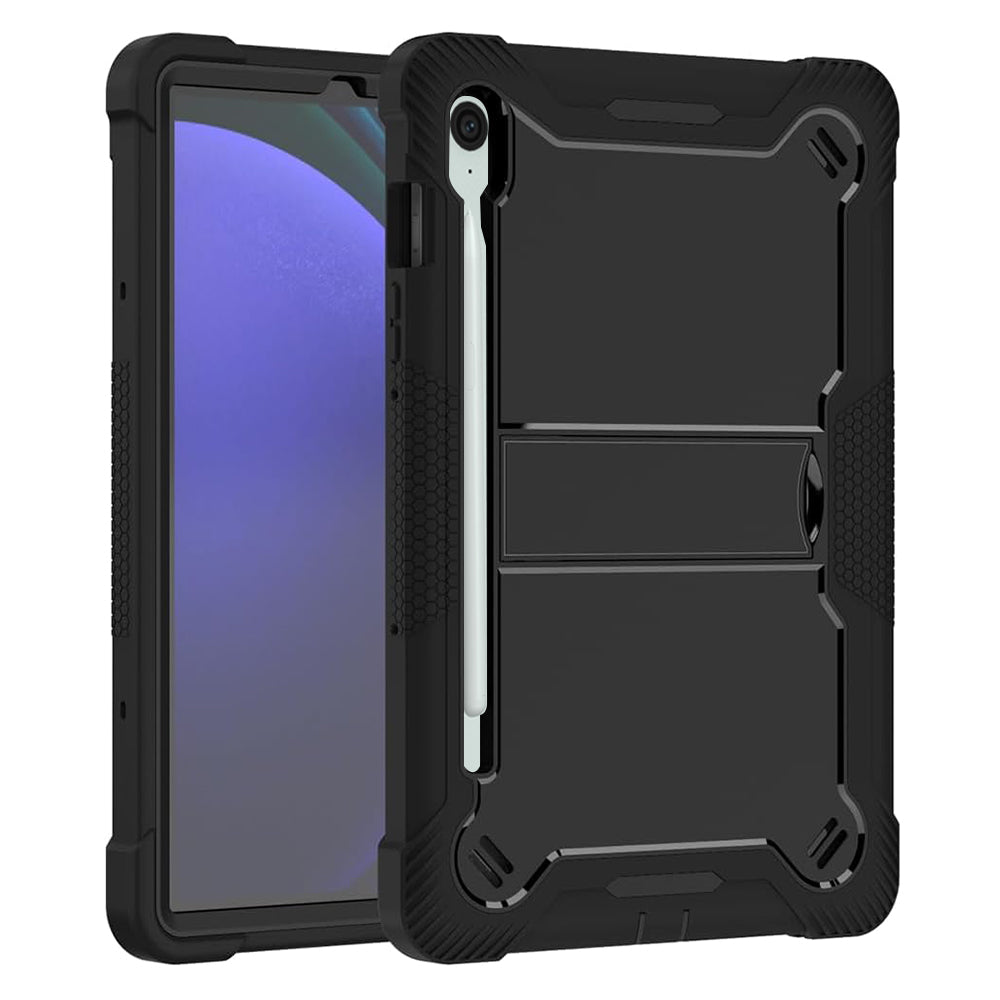 Techsuit - Rugged TabShell + Screen Protector - Samsung Galaxy Tab S9 FE / S10 FE - Black