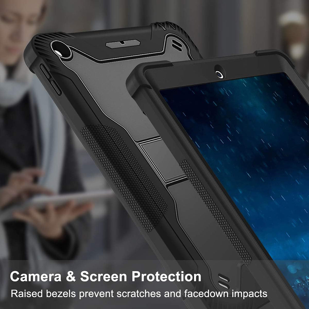 Techsuit - Rugged TabShell + Screen Protector - iPad 9.7 (2017 / 2018) - Black
