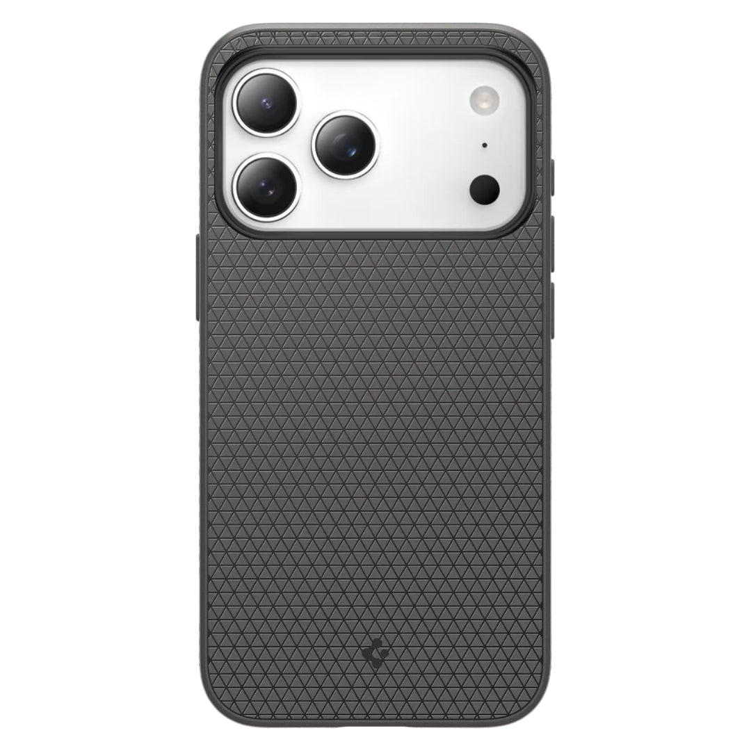 Spigen Liquid Air Back Cover Σιλικόνης Matte Black iPhone 17 Pro - Γκρί