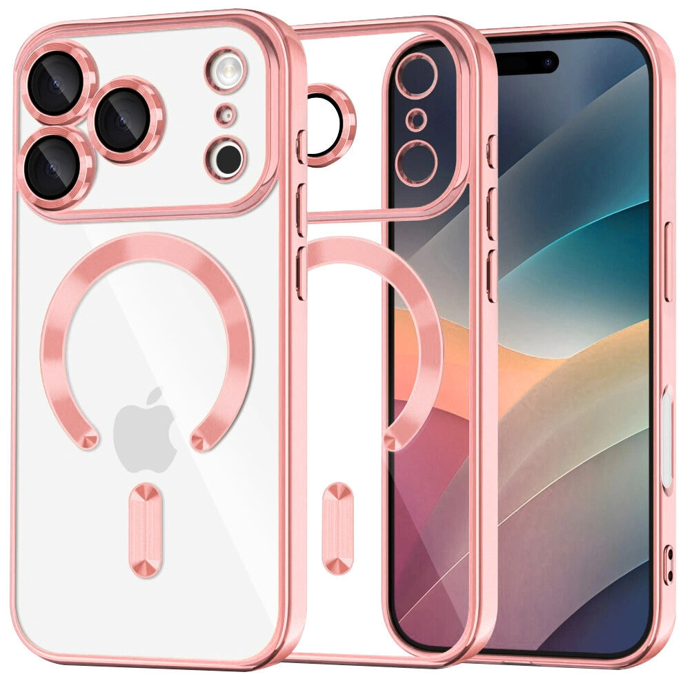 Θήκη Διάφανη MagSafe Gloss Ροζ - iPhone 17 Pro Max
