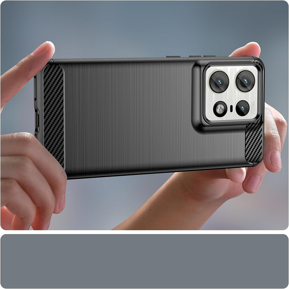 Techsuit - Carbon Silicone - Motorola Edge 50 Ultra - Black