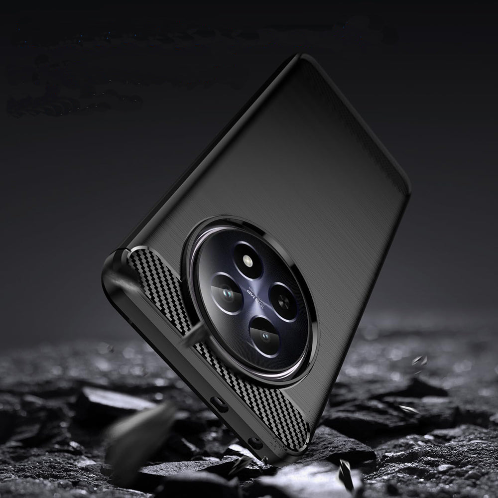 Techsuit - Carbon Silicone - Realme 12 / 12x - Black