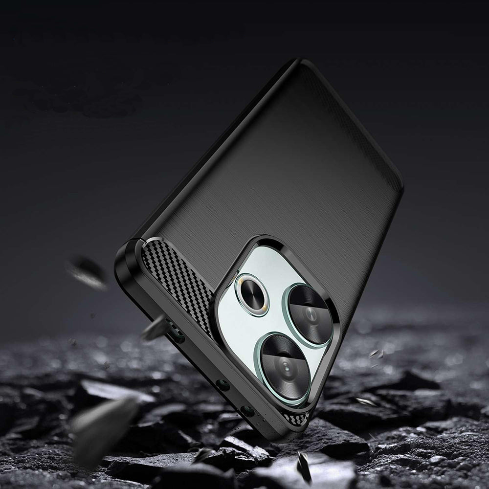 Techsuit - Carbon Silicone - Xiaomi Poco F6 - Blue