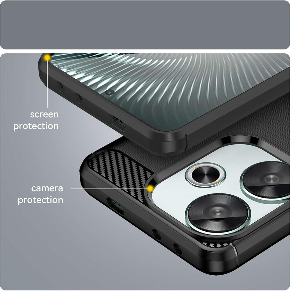 Techsuit - Carbon Silicone - Xiaomi Poco F6 - Black