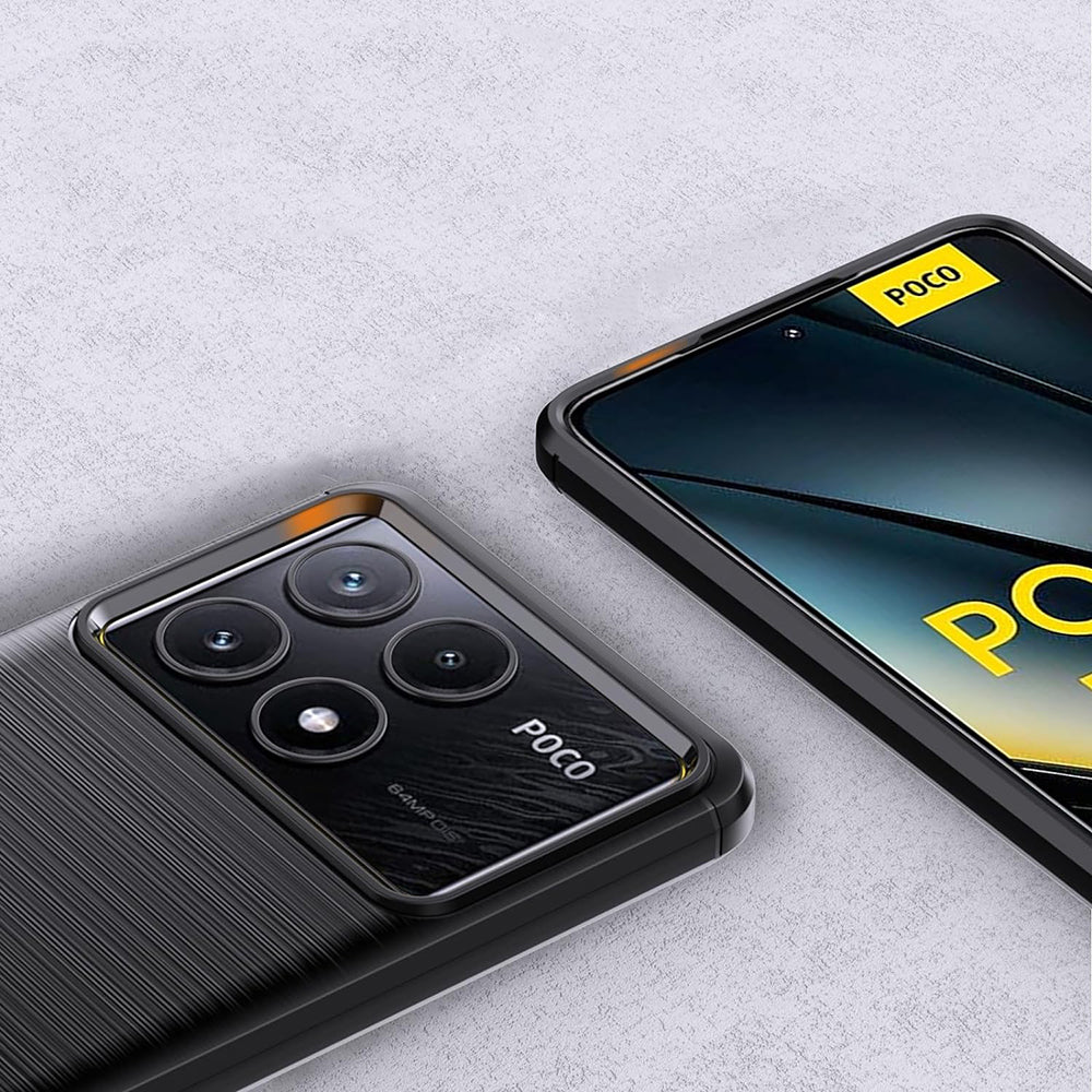 Techsuit - Carbon Silicone - Xiaomi Poco F6 Pro - Black
